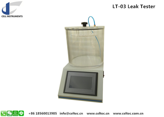 juice box and source sachet package wrapping material leak tester