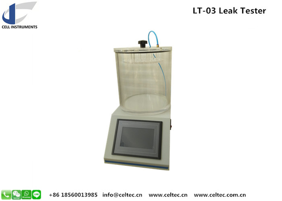 juice box and source sachet package wrapping material leak tester